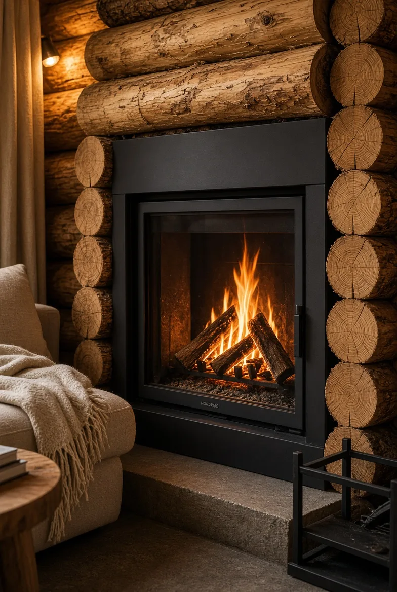 PM35 fireplace detail