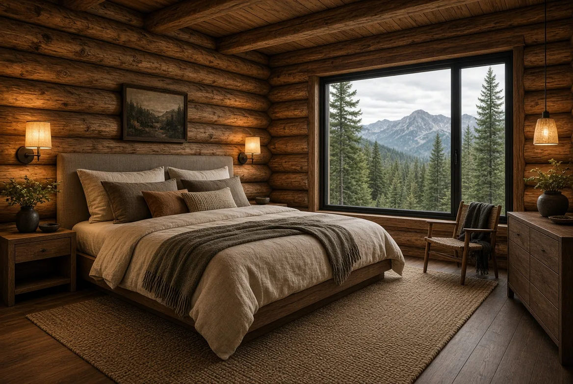 PM70 bedroom with mountain view