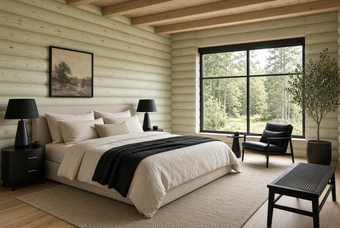 PM70 secondary bedroom with forest view